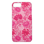 Coques Case-Mate iPhone William Morris Chrysanthemums, Fuchsia Pink (Dos)