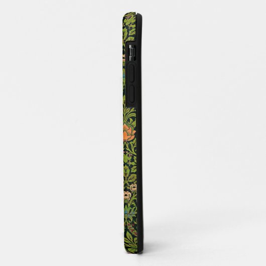 Coques Case-Mate iPhone William Morris - Columbine, vert foncé, (Dos/Gauche)