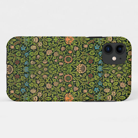 Coques Case-Mate iPhone William Morris - Columbine, vert foncé, (Dos (Horizontal))