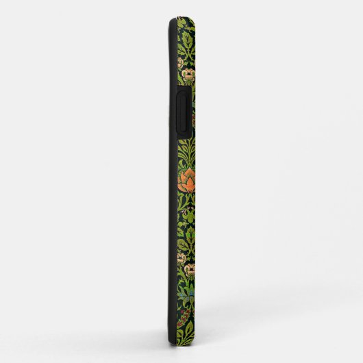 Coques Case-Mate iPhone William Morris - Columbine, vert foncé, (Dos/Droite)