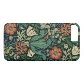 Coques Case-Mate iPhone William Morris Compton Floral Art nouveau Motif (Dos (Horizontal))