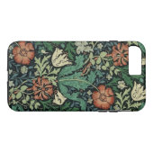 Coques Case-Mate iPhone William Morris Compton Floral Art nouveau Motif (Dos (Horizontal))