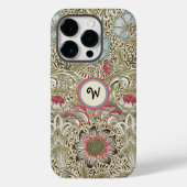 Coques Case-Mate iPhone William Morris Corncockcocktail Rose avec initial (Verso)