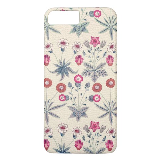Coques Case-Mate iPhone William Morris Daisy Motif floral Orange rouge (Dos)