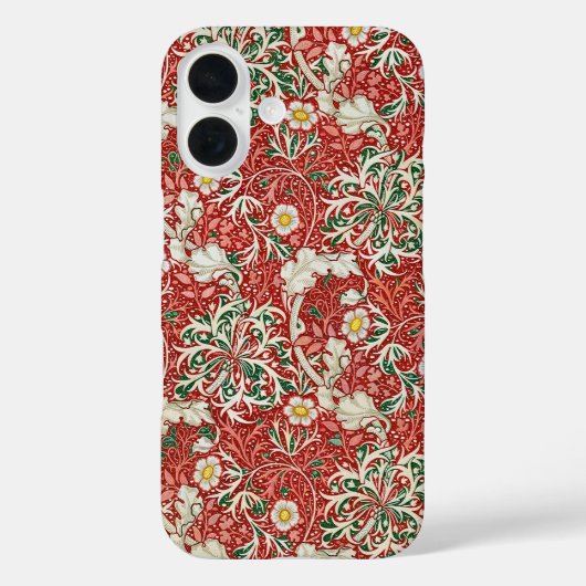 Coques Case-Mate iPhone William Morris Fleur d'antiquité aux algues Vert r (Verso)