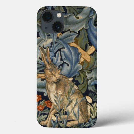Coques Case-Mate iPhone William Morris Forest Rabbit Floral Art Nouveau (Verso)