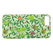 Coques Case-Mate iPhone William Morris Fruit exotique, Vert citron vert (Dos (Horizontal))