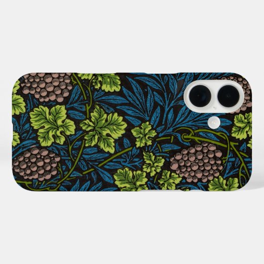 Coques Case-Mate iPhone William Morris Grape & Vine Red Green Blue (Verso (horizontal))