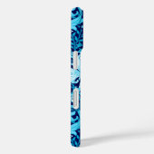 Coques Case-Mate iPhone William Morris Iris et Lily, Indigo Blue & White (Verso / Droite)