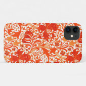 Coques Case-Mate iPhone William Morris Iris et Lily, Mandarin Orange (Dos (Horizontal))