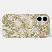 Coques Case-Mate iPhone William Morris Jardin Fleur de Lys Classique Doré (Verso (horizontal))