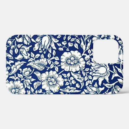 Coques Case-Mate iPhone William Morris - Mallow bleu, (Verso (horizontal))