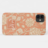 Coques Case-Mate iPhone William Morris - Monogramme de tulipes sauvages Ar (Dos (Horizontal))