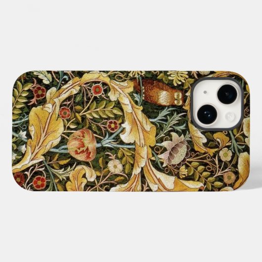 Coques Case-Mate iPhone William Morris Owl et Acanthus (Verso (horizontal))