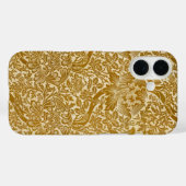 Coques Case-Mate iPhone William Morris Rose & Chardon Floral Doré (Verso (horizontal))