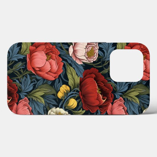 Coques Case-Mate iPhone William Morris Rose et peony (Verso (horizontal))