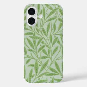 Coques iPhone 16 William Morris Saule Fleur Classique Vert