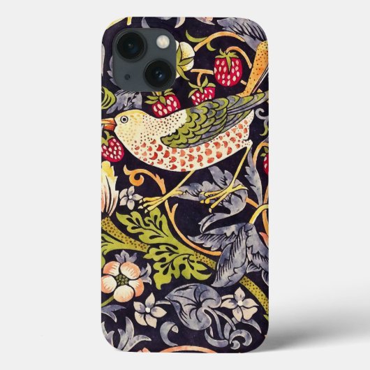 Coques Case-Mate iPhone William Morris Strawberry Thief Floral Art nouveau (Verso)