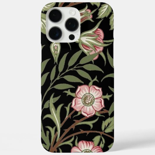Coques Case-Mate iPhone William Morris Textile Pattern Wild Roses (Verso)