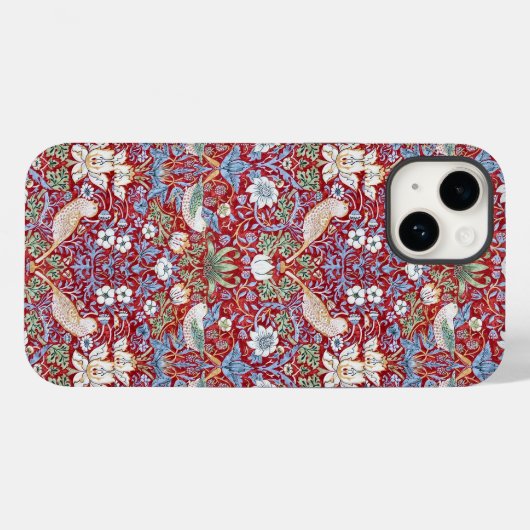 Coques Case-Mate iPhone William Morris Textile Strawberry Thief (Verso (horizontal))
