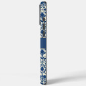 Coques Case-Mate iPhone William Morris Thistle damask Bleu de cobalt et bl (Verso / Gauche)