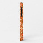 Coques Case-Mate iPhone William Morris Thistle Damask, Mandarin Orange (Dos/Gauche)