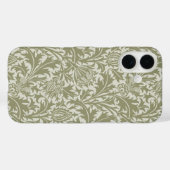 Coques Case-Mate iPhone William Morris Thistle Sage Green Motif (Verso (horizontal))