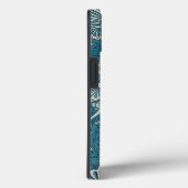 Coques Case-Mate iPhone William Morris Turquoise Tulip Motif (Verso / Droite)