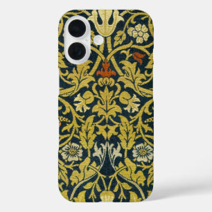 Coques iPhone 16 William Morris Violet Columbine Navy Floral