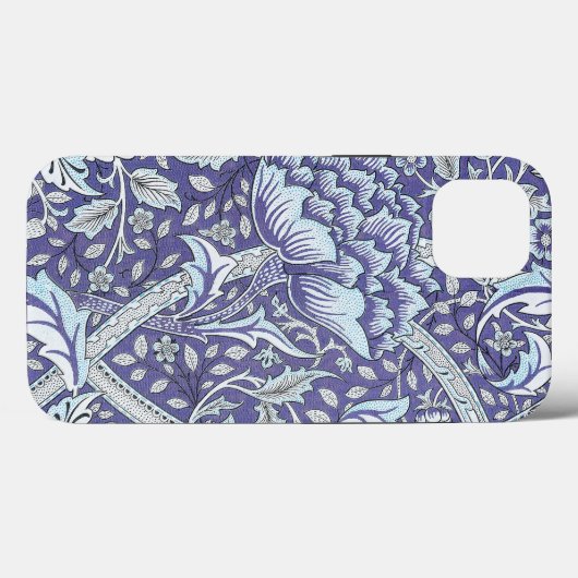 Coques Case-Mate iPhone William Morris Windrush fleurs bleues (Verso (horizontal))