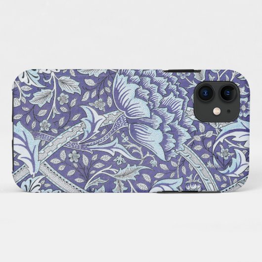 Coques Case-Mate iPhone William Morris Windrush fleurs bleues (Dos (Horizontal))