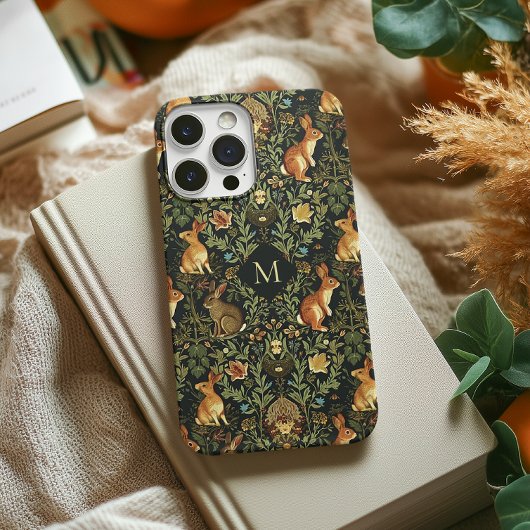 Coques Case-Mate iPhone William Morris Woodland Lapins floraux Noël