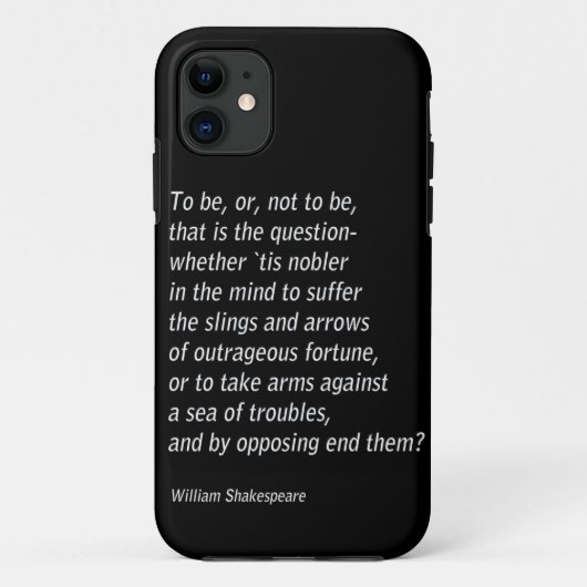 Coques Case-Mate iPhone William Shakespeare`s "Hamlet" (Dos)