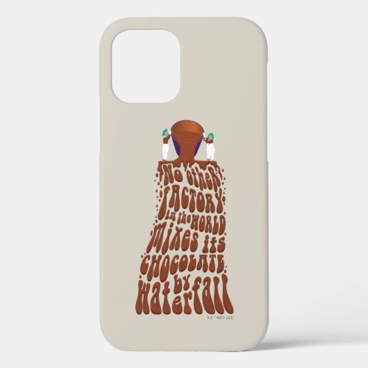 Coques Case-Mate iPhone Willy Wonka Chocolate Waterfall Typography (Verso)
