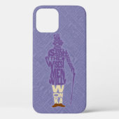 Coques Case-Mate iPhone Willy Wonka Citation Silhouette (Verso)