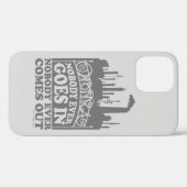 Coques Case-Mate iPhone Willy Wonka Factory - Personne N'Entre Jamais (Verso (horizontal))