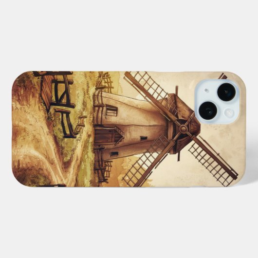 Coques Case-Mate iPhone Windmill vintage (Verso (horizontal))
