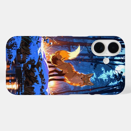 Coques Case-Mate iPhone Winter Fox Spirit (Verso (horizontal))
