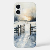 Coques Case-Mate iPhone Winter Gate at Sunrise (Verso)