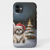 Coques Case-Mate iPhone Winter Havanese Caravan Christmas Adventure (Dos)