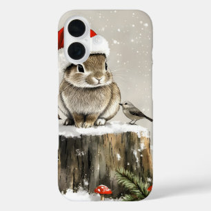 Coques iPhone 16 Winter Père Noël Bunny Wonderland