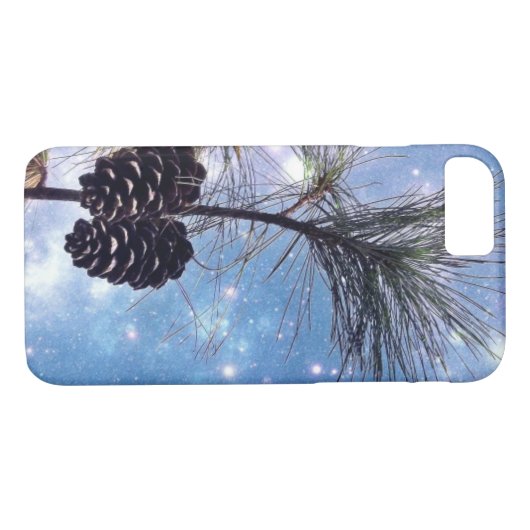Coques Case-Mate iPhone Winter Pine Cones (Dos (Horizontal))