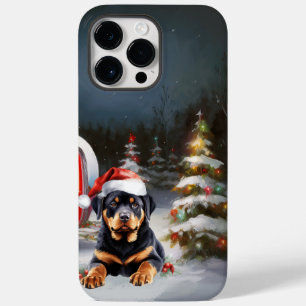 Coque Pour Pour iPhone 14 Pro Max Winter Rottweiler Caravan Christmas Adventure