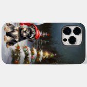 Coques Case-Mate iPhone Winter Schnauzer Caravan Christmas Adventure (Verso (horizontal))