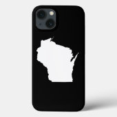 Coques Case-Mate iPhone Wisconsin en blanc (Verso)