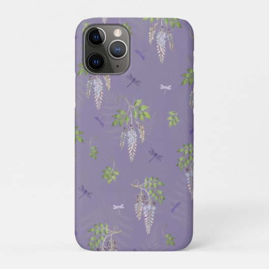 Coques Case-Mate iPhone Wisteria, ferns, & Dragonflies (Dos)