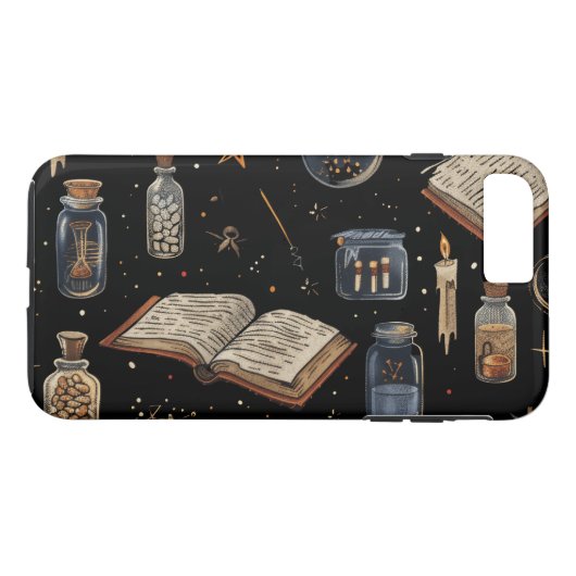 Coques Case-Mate iPhone Witchcraft Potion Pattern – Halloween Magic (Dos (Horizontal))