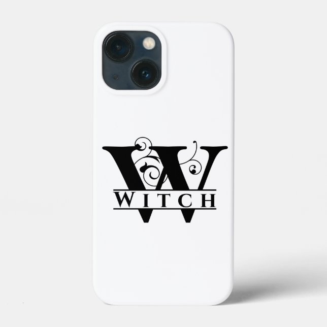 Coques Case-Mate iPhone Witchy Sorch Monogramme Nom Conception Coque-Mate  (Verso)