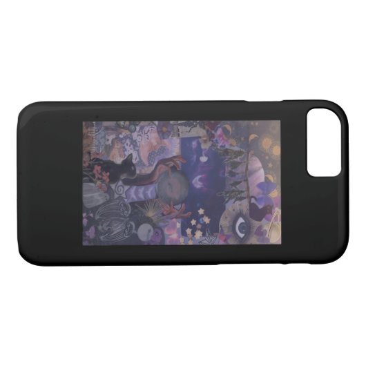 Coques Case-Mate iPhone Witchy Whimsigoth Esthétique Avec Chats (Dos (Horizontal))