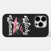 Coques Case-Mate iPhone Witchy Woman Funny Pink Witch Halloween (Verso (horizontal))